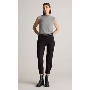Quince Ultra-Stretch Ponte Tapered Cargo Pants - Size Medium